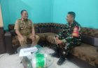 Sinergitas Dengan Pemdes, Babinsa Koramil 07/Gajah Komsos Dengan Kepala Desa