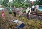 Babinsa Kembangarum Koramil 12/Mranggen Datangi TKP Seorang Tertemper Kereta Api