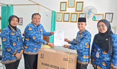 RUTAN DEMAK TERIMA BANTUAN KURSI RODA DARI DINAS SOSIAL KABUPATEN DEMAK