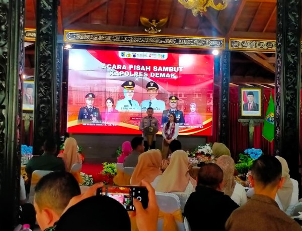 Rudem Hadiri Pisah Sambut Kapolres Demak di Pendopo Kabupaten