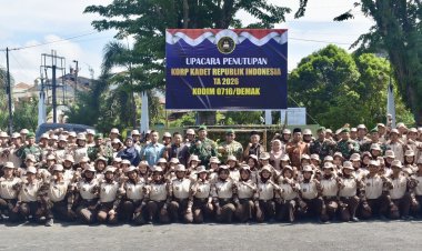 Dandim 0716/Demak Resmi Tutup Perjusami Korps Kadet Republik Indonesia (KKRI) Di Wilayah Demak